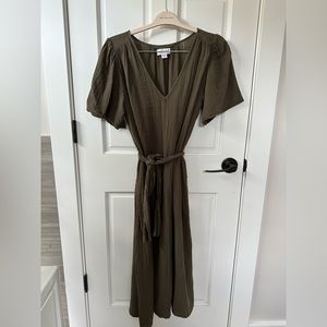 Velvet by Graham & Spencer Hazel Cotton Gauze Midi Dress Pockets